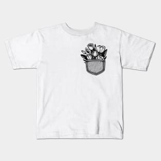 Pocket Full of Posies - Flowers Kids T-Shirt